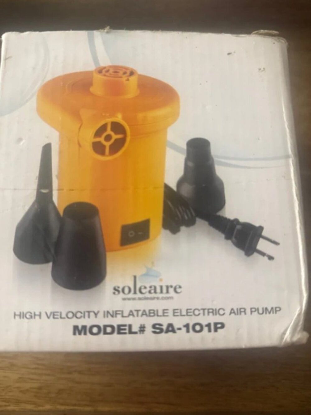 Soleair High Volocity Inflatable Electric Air Pump